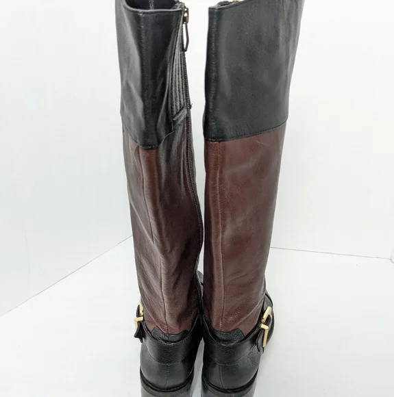 Vince Camuto two tone leather boots - Picture 6 of 16